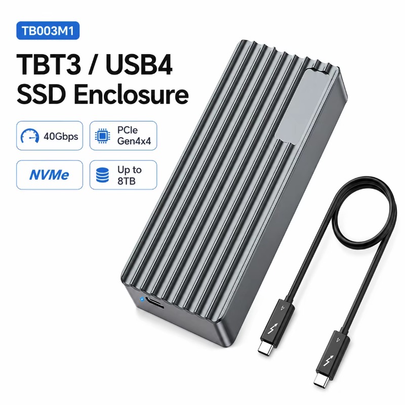 Nvme Ssd - Carcasa TBT3/USB4 para SSD M.2 NVMe,