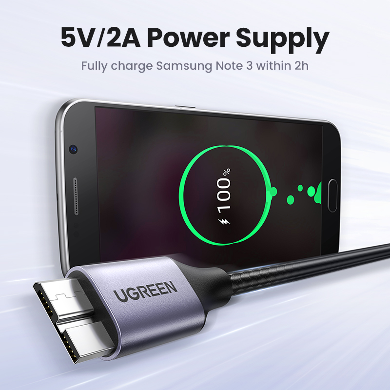 UGREEN-Cable Micro B de carga  - Samsung Ssd reseña y precio
