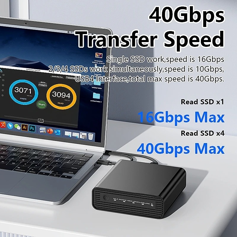 Caja Externa de Aluminio para  - External Ssd reseña y precio