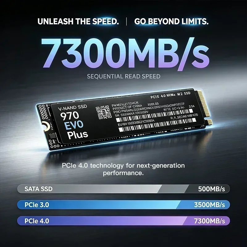 970 EVO Plus 7300MB/s 1TB 2TB  - Samsung Ssd reseña y precio